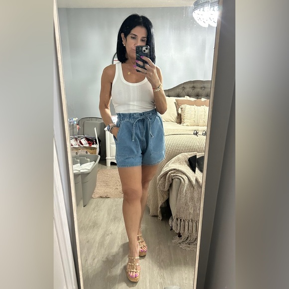 Wishlist High Waist Denim Blue Shorts - Picture 6 of 6